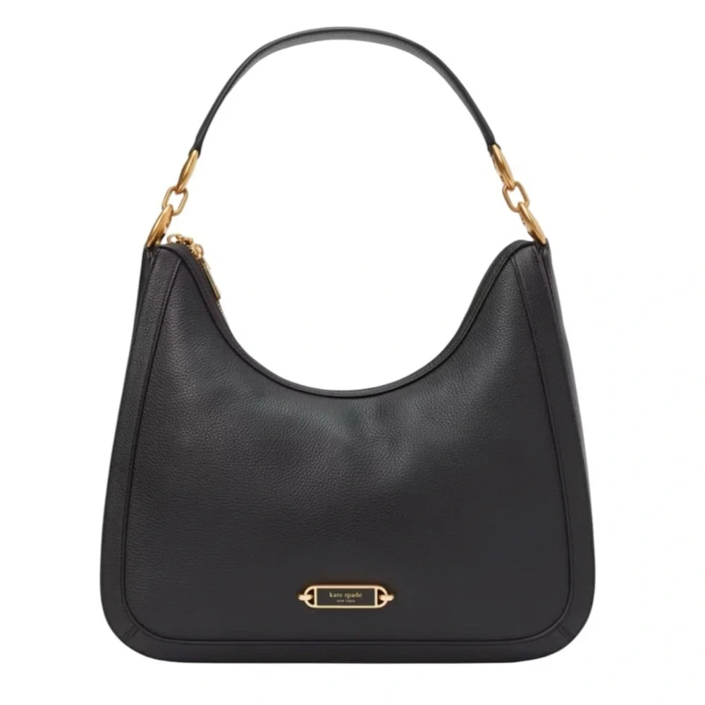 Kate Spade Gramercy Medium Black Leather Hobo Bag